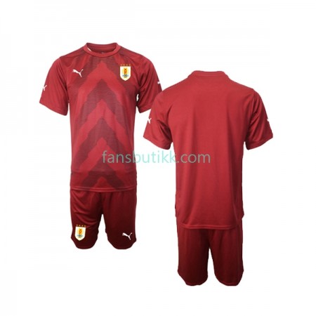 Fotballdrakt Uruguay Keeper Barn Hjemmetrøye World Cup 2022 Kortermet